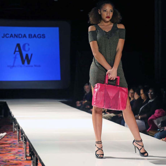 JCAnda Leather Handbag: Furious Sunset