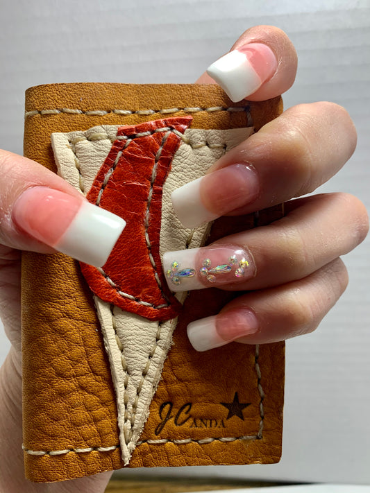 JCAnda Leather Wallet: Sand