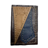 JCAnda Leather Wallet: Navy